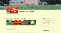 Desktop Screenshot of mountainviewfarmcsa.com